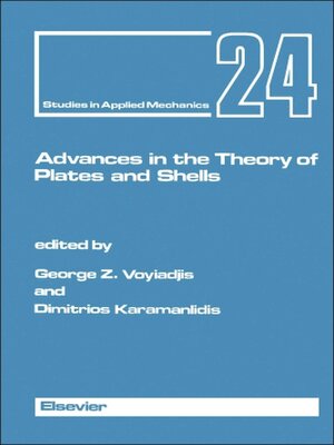 cover image of Advances in the Theory of Plates and Shells